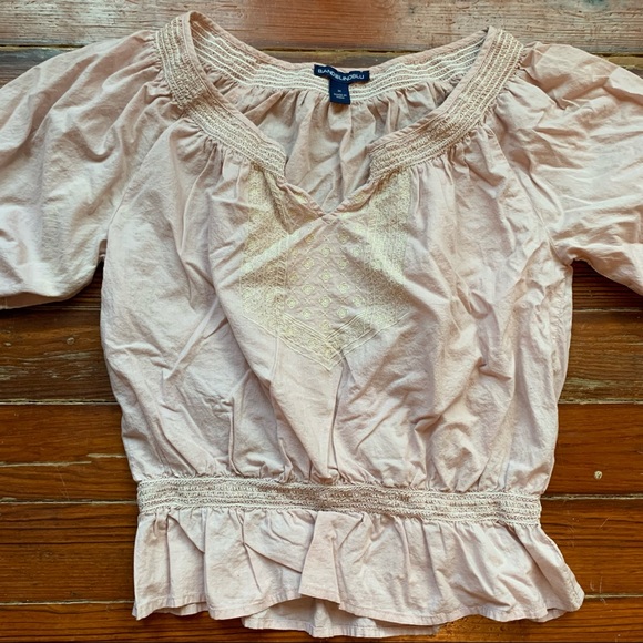 Bandolino Tops - Bandolinoblue Embroidered Peasant Top